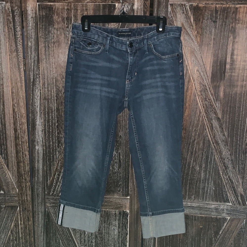 Banana Republic Dark Blue Cropped Jeans